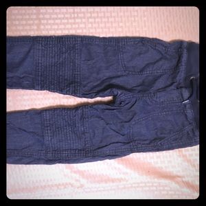 Dark blue jean joggers